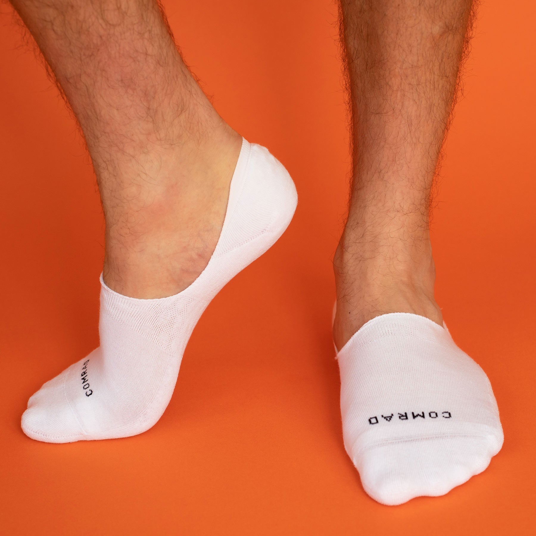 Combed Cotton No Show Socks - White