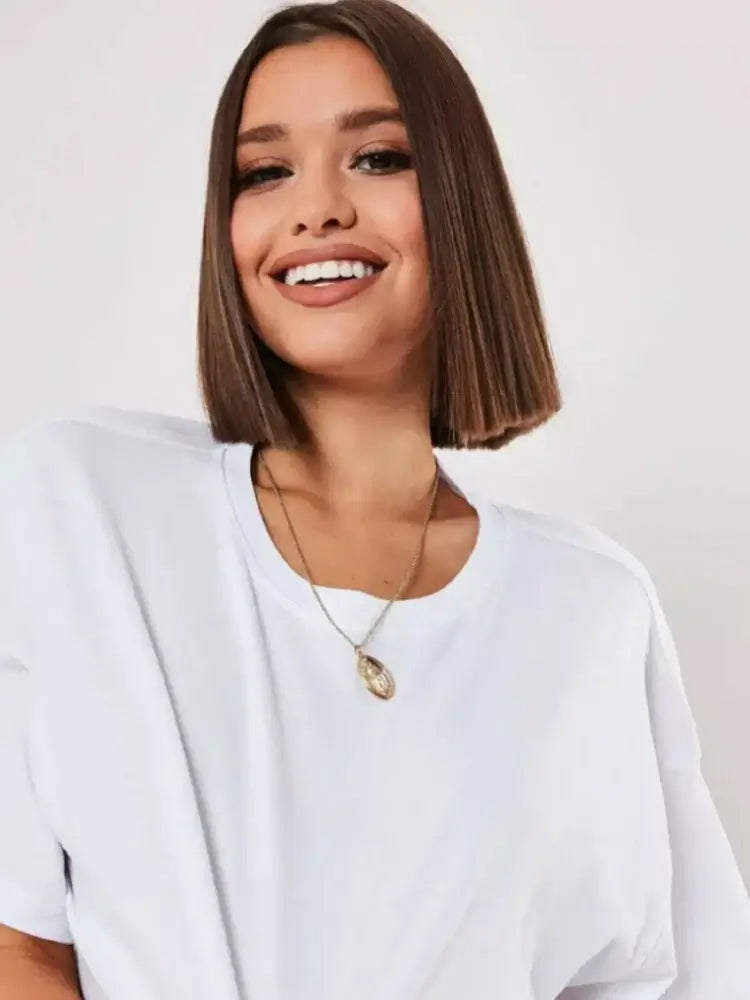 New Sport T-Shirt: Loose Cotton Crop Top for Dance & Gym